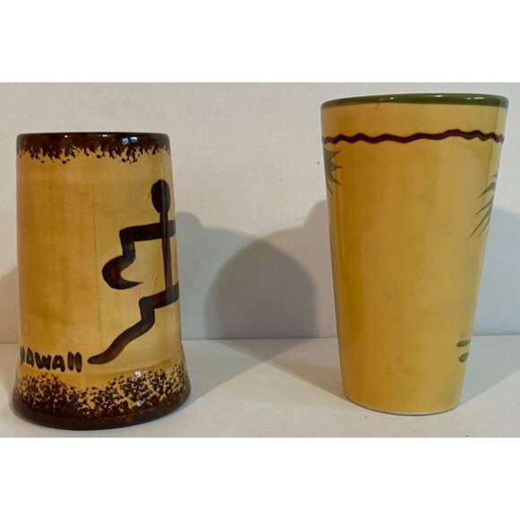 Z Gallerie Palm Tree Mug & Hand Made "Sail Maker" Hawaii Coffee Mugs - Picture 4 of 5
